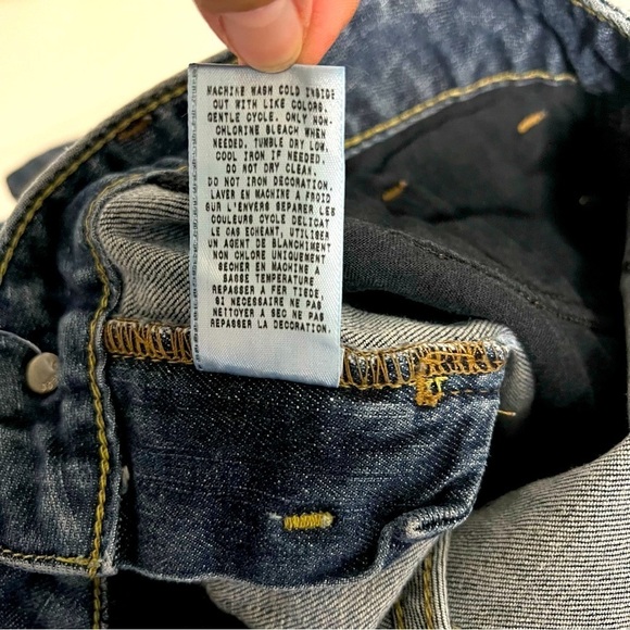 Guess Vintage Daredevil Bootcut Jeans Size 27 Gold Rhinestones Embroidered EUC - Picture 7 of 8